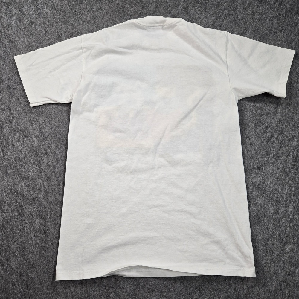Vintage Jerzees Shirt Mens Medium White Zodiac Cat Dog Graphic 1996 Cartoon Tee - Picture 2 of 8